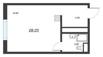 Студия № 45 Корп.: 5 , Секция 1  в ЖК Легенда Васильевского