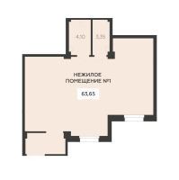 К. пом № НП1 Корп.: 5 , Секция 3  в ЖК Ленский