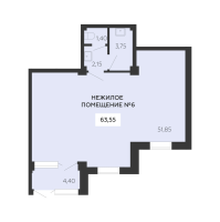 К. пом № НП6 Корп.: 7 , Секция 2  в ЖК Ленский