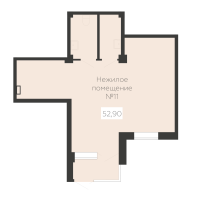 К. пом № НП11 Корп.: 5 , Секция 1  в ЖК Ленский