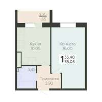 1 ккв № 58 Корп.: 7 , Секция 1  в ЖК Ленский