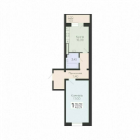 1 ккв № 180 Корп.: 7 , Секция 2  в ЖК Ленский