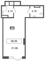 К. пом № НП2 Корп.: 2 , Секция 1  в ЖК Лето