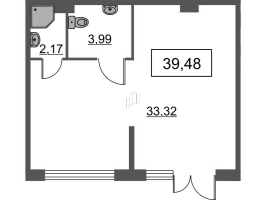 К. пом № НП3 Корп.: 1 , Секция 1  в ЖК Лето