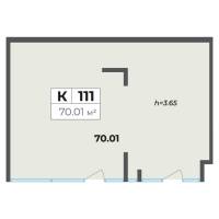 К. пом № 111-К Корп.: 1 , Секция 1  в ЖК Лиговский 127