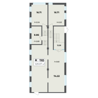 К. пом № 110-К Корп.: 1 , Секция 1  в ЖК Лиговский 127