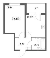 1 ккв № 23 Корп.: 4.2 Уч. Золотая рыбка , Секция 1  в ЖК Любоград