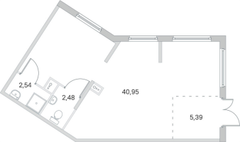 К. пом № Н.30885 Корп.: 3.3 Уч. Витязь , Секция 5  в ЖК Любоград
