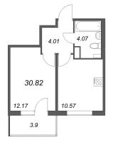 1 ккв № 10 Корп.: 5.5 Уч. Золотая рыбка , Секция 1  в ЖК Любоград