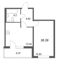 1 ккв № 28 Корп.: 4.2 Уч. Золотая рыбка , Секция 2  в ЖК Любоград