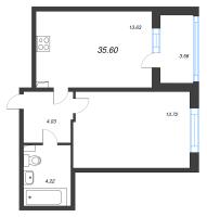 1 ккв № 141 Корп.: 4.1 Уч. Золотая рыбка , Секция 5  в ЖК Любоград