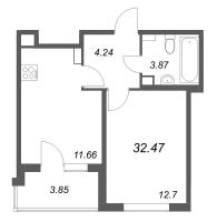 1 ккв № 20 Корп.: 4.2 Уч. Золотая рыбка , Секция 1  в ЖК Любоград