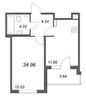 1 ккв № 35 Корп.: 4.2 Уч. Золотая рыбка , Секция 2  в ЖК Любоград