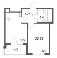 1 ккв № 13 Корп.: 4.2 Уч. Золотая рыбка , Секция 1  в ЖК Любоград