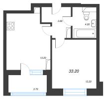 1 ккв № 359 Корп.: 2 , Секция 4  в ЖК М36
