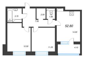 2 ккв № 427 Корп.: 2 , Секция 5  в ЖК М36