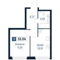 1 ккв № 275 Корп.: 2 , Секция 4  в ЖК Максималист