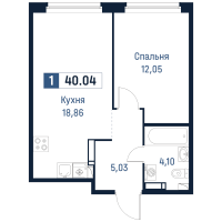 2 ккв (Евро) № 196 Корп.: 2 , Секция 3  в ЖК Максималист