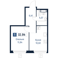 1 ккв № 451 Корп.: 2 , Секция 4  в ЖК Максималист