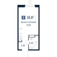 Студия № 383 Корп.: 2 , Секция 4  в ЖК Максималист