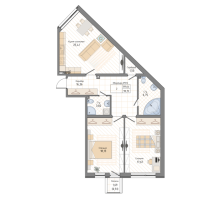 2 ккв № 312, Секция 3.2  в ЖК Мануфактура James Beck