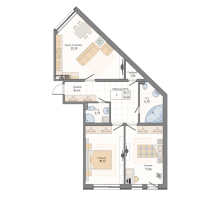 2 ккв № 314, Секция 3.2  в ЖК Мануфактура