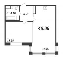 2 ккв (Евро) № 549 Корп.: 2 , Секция 2.14  в ЖК Modum