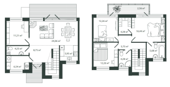 5 ккв (Евро) № 48 Корп.: 10 , Секция 1  в ЖК Моменты Репино