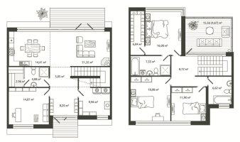 5 ккв (Евро) № 273 Корп.: 53 , Секция 1  в ЖК Моменты.Repino