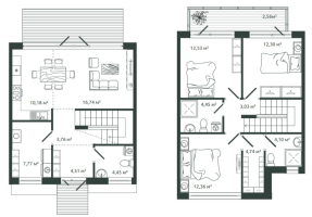 4 ккв (Евро) № 206 Корп.: 41 , Секция 1  в ЖК Моменты.Repino