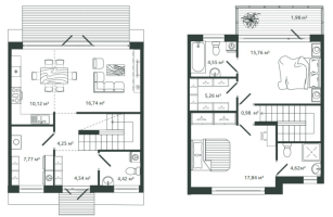 3 ккв (Евро) № 183 Корп.: 36 , Секция 1  в ЖК Моменты.Repino