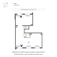 К. пом № В-28-13.13 Корп.: 1 , Секция 13  в ЖК Монография