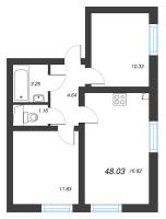 3 ккв (Евро) № 420 Корп.: 7 , Секция 2  в ЖК Морская миля