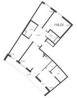 5 ккв (Евро) № 36 Корп.: 12.4 , Секция 1  в ЖК Морская набережная. SeaView