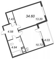 1 ккв № 651 Корп.: 1 , Секция 5  в ЖК Мурино Парк