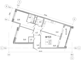 4 ккв (Евро) № 159 Корп.: 1 , Секция 4  в ЖК N8