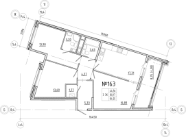 4 ккв (Евро) № 163 Корп.: 1 , Секция 4  в ЖК N8