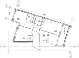 4 ккв (Евро) № 179 Корп.: 1 , Секция 4  в ЖК N8