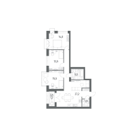 4 ккв (Евро) № 982 Корп.: 4 , Секция 1  в ЖК Наука