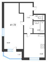 1 ккв № 167 Дом: 11 Корп.: 2 , Секция 6  в ЖК Невская История