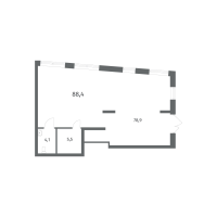 К. пом № НП-1 Корп.: 2.3 , Секция 1  в ЖК NewПитер 2.0