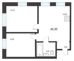 2 ккв № 639 Корп.: 2.3 Уч. 3 , Секция 11  в ЖК NewПитер 2.0