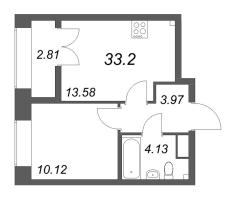 1 ккв № 247 Корп.: 2.4 Уч. 4 , Секция 4  в ЖК NewПитер 2.0