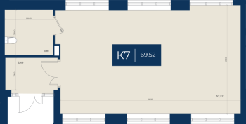 К. пом № 7к Корп.: 2 , Секция 8  в ЖК Новатория