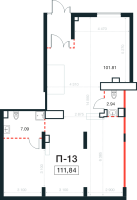 К. пом № 13к Корп.: 3 , Секция 5  в ЖК Новая Земля