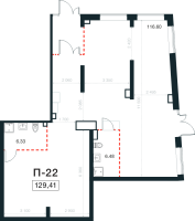 К. пом № 22к Корп.: 4 , Секция 8  в ЖК Новая Земля