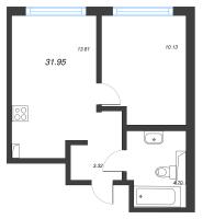 1 ккв № 218 Корп.: 2 , Секция 3  в ЖК Новая Земля