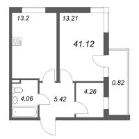 1 ккв № 5-5 Корп.: 9.5 , Секция 1  в ЖК Новая история