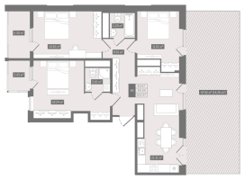 4 ккв (Евро) № 280 Корп.: 1 , Секция 6  в ЖК Новгородская 8