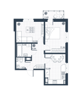 2 ккв № 118 Корп.: 18 , Секция 2  в ЖК Ново-Антропшино